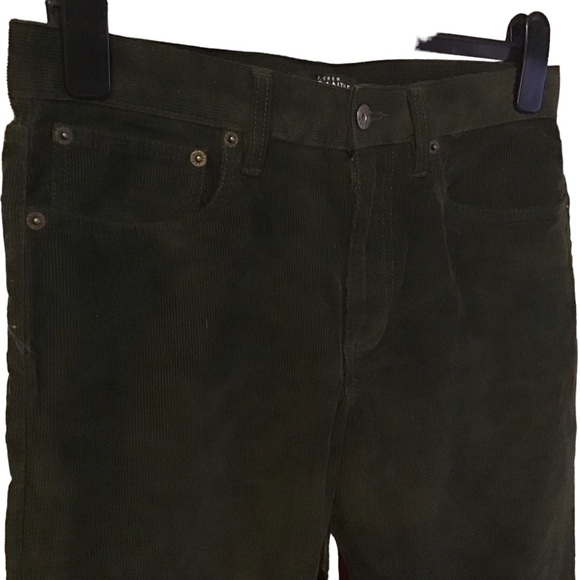 J Crew Mercantile olive green corduroy jeans, slim straight cut size 29 - Picture 9 of 12